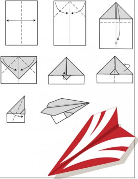 Cum sa faci un avion de hârtie din mâinile sale