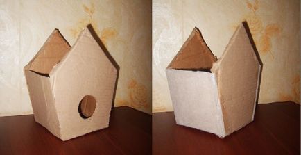 Cum sa faci o Birdhouse cu mâinile lor de desen, fotografie