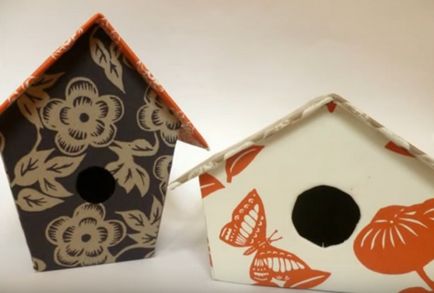 Cum sa faci o Birdhouse propriile sale mâini făcute de desene și dimensiuni de lemn și resturi de materiale pe o fotografie
