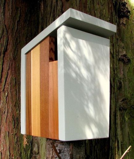 Cum sa faci o Birdhouse propriile sale mâini făcute de desene și dimensiuni de lemn și resturi de materiale pe o fotografie