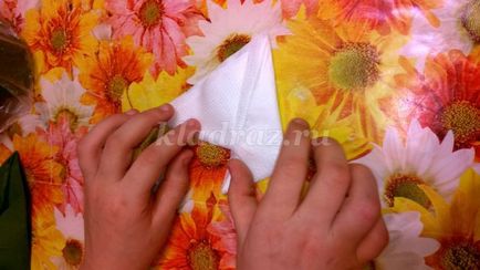 Cum sa faci o floare de la servetele cu mâinile lor în etape, cu fotografii pentru începători