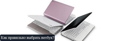 Cum de a alege un netbook, și ce să caute