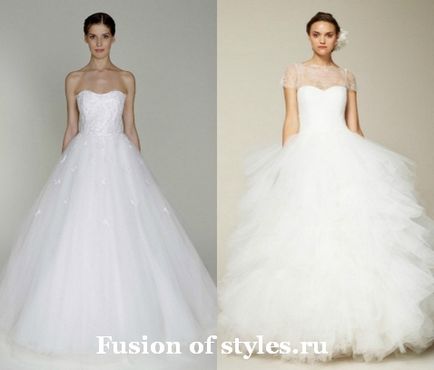 Cum de a alege o rochie de mireasa pentru tipul de figura, fuziune de stiluri