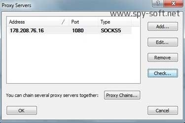 Cum de a rula un program sau a reda printr-un server proxy, setarea Proxifier