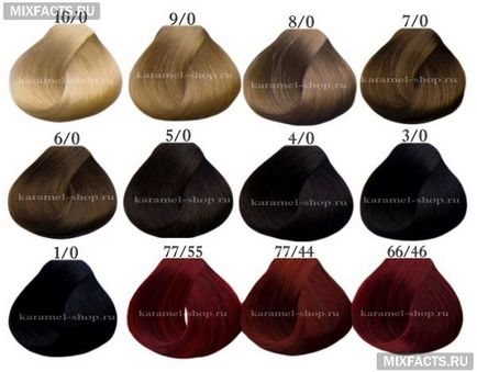paleta de colorare a părului și fotografii Estel