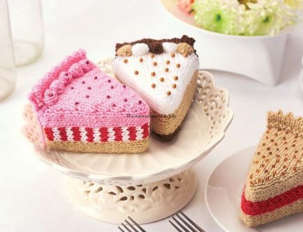 Felii de tort tricotat