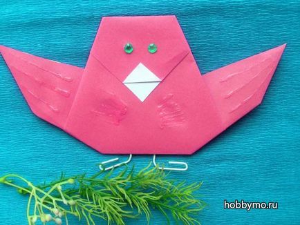 Master class de hârtie pasăre origami pentru copii - hobby-Sea