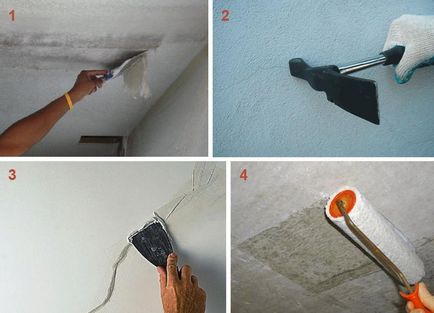 Finisarea panourile de tavan de un înveliș de PVC cu mâinile lor tehnologie de plastic (video)