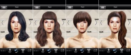 Selecție de culoarea părului on-line, fotografii