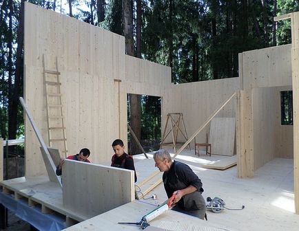 Construi o casa de lemn cu mâinile lor