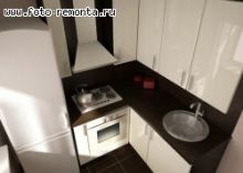 bucătărie Renovat în apartament cu mâinile sale