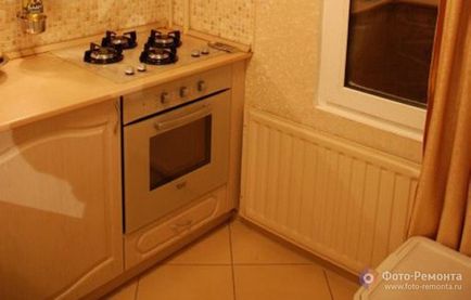 bucătărie Renovat în apartament cu mâinile sale