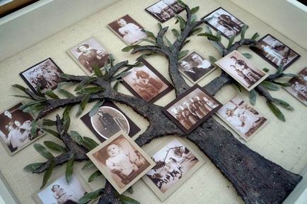 arbore genealogic cu mâinile proprii, fotografii