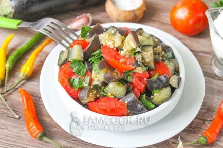 vinete Salata, roșii și usturoi 1