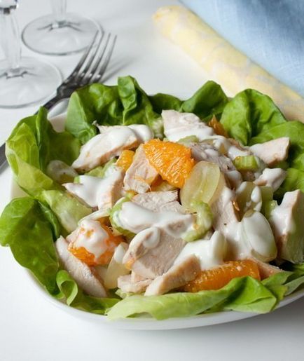 Salata cu carne de pui - retete delicioase cu fotografii și video