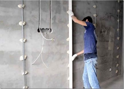Tincuire de pereți pe balize cu propriile lor mâini, portal de construcție