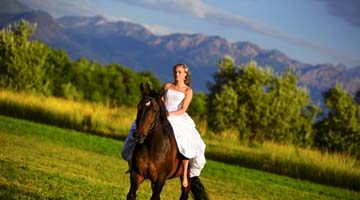 sesiune foto de nunta cu cai - unele idei romantice