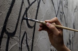 Tehnologie pictura pe perete acrilic, consistență