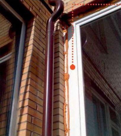 Instalare tipică de ferestre din plastic de eroare