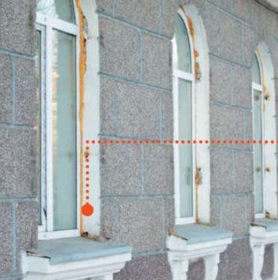 Instalare tipică de ferestre din plastic de eroare