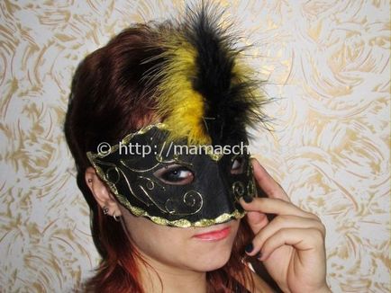 mască venețiană cu mâinile master-class, cum să facă măști de carnaval din hârtie