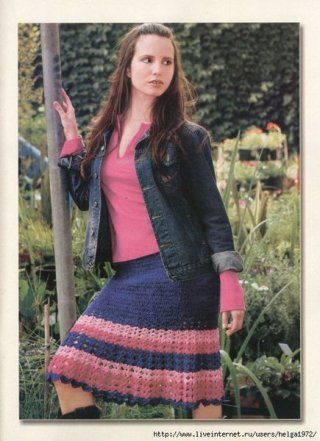 Fusta tricotate - 100 opțiuni pe fotografie