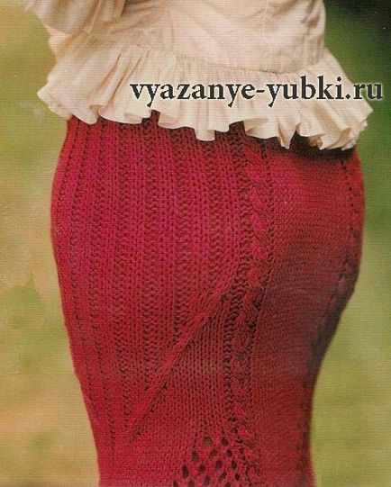 Tricotate schema fuste spițe pentru începători, cum să tricot haine pentru femei, cu o descriere detaliată