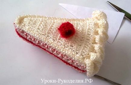 tort tricotate cu zmeură - lecții de lucru manual