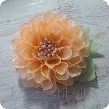 Kanzashi dalii master-class