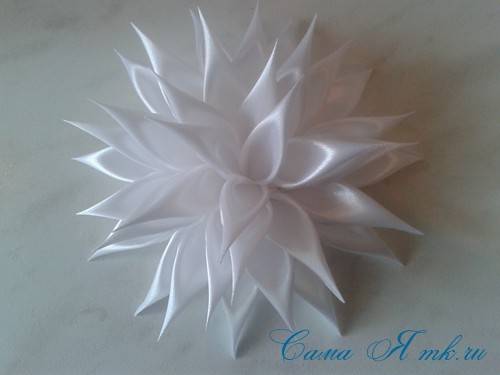 Kanzashi dalii master-class Kanzashi dalii master-class
