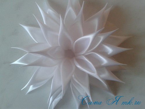 Kanzashi dalii master-class Kanzashi dalii master-class