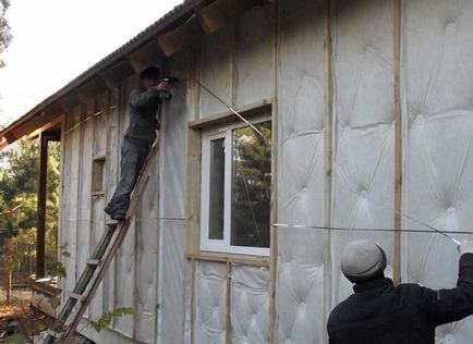 Încălzirea casei de lemn din exterior, cu mâinile - instrucțiuni pas cu pas!