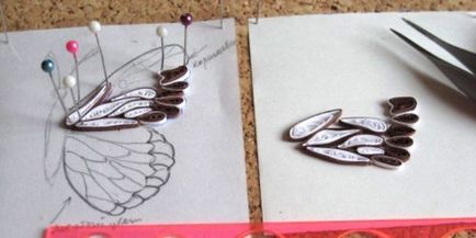 Butterfly Quilling-pas atelier de lucru privind crearea foto și video de instrucțiuni, diagrame