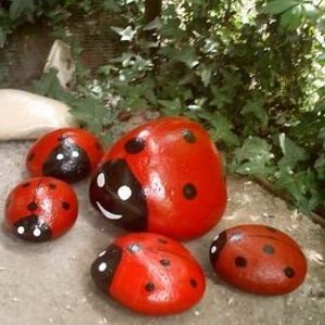 Ladybird din resturi de materiale