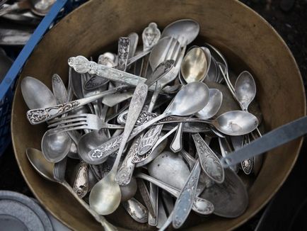 Argintul poate fi curățat la domiciliu