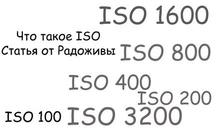 Care este ISO la cameră și cum să-l configurați, radozhiva