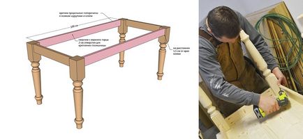 masa de lemn în bucătărie cu mâinile 3 variantas detaliate foto-instrucțiuni