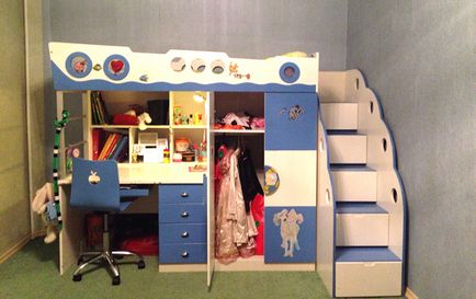 Colțul copiilor într-un apartament studio - idei, fotografii