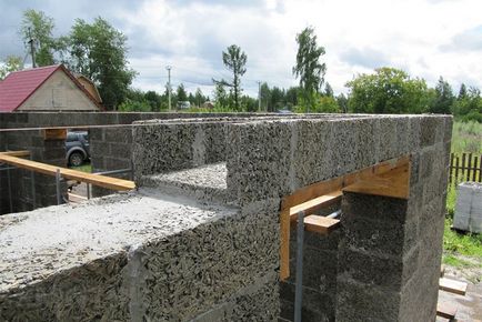 Casa arbolita construcții special, zidărie (arbolita) Casa arbolita construcție specială a pereților din zidărie
