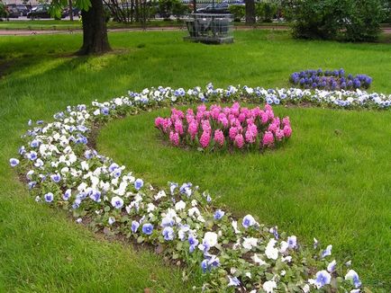 Forma paturi de flori originale si frumoase flori, casa de vis