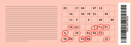 Cum de a juca la loterie „Lotto rus“, informații cu privire la loterii