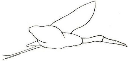 Cum de a desena un desen Stork Stork în etape creion