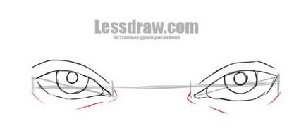 Cum să atragă creion de ochi în etape, lessdraw