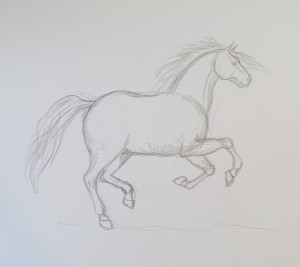 Cum de a desena un cal desen cu un creion în etape, copilul meu
