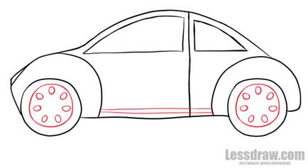 Cum de a desena o mașină de copil, lessdraw