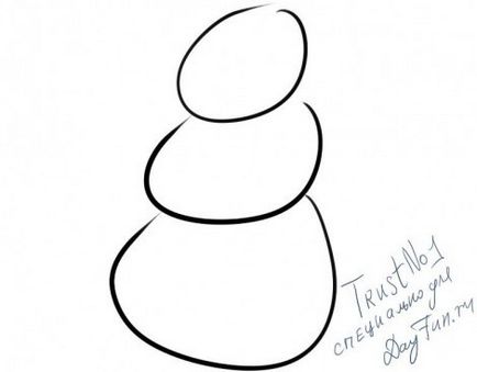 Cum de a desena un om de zăpadă etape creion