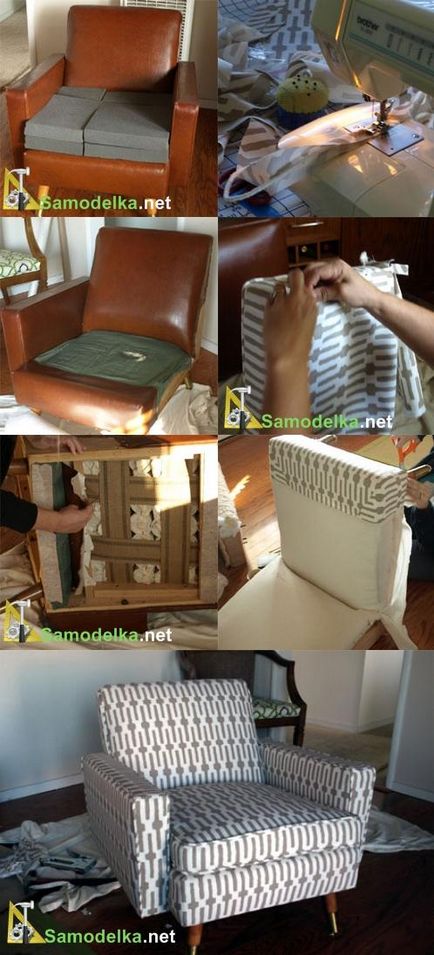 Cum de a actualiza un scaun vechi sau canapea - schimbare se tunde