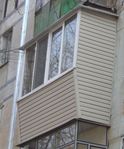 Cum să balcon în afara arma propriile lor mâini finisare balconul exterior decât în ​​teacă, vedere de balcoane,