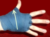 Cum să bandaj mână (încheietura mâinii), durata de kickboxing