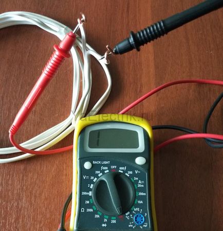 Cum să sune cabluri multimetru într-o casă sau un apartament